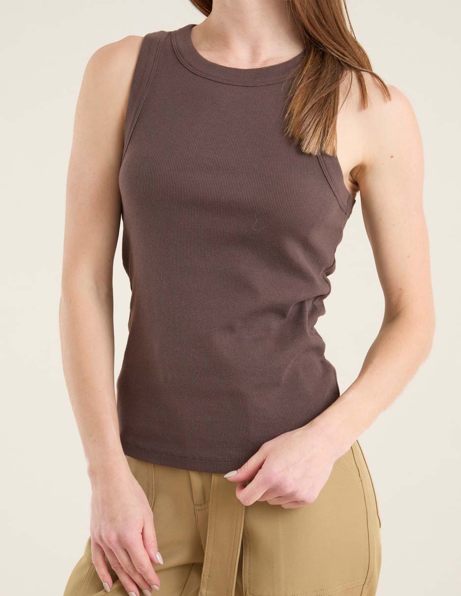 Playera tank cuello redondo para mujer 5