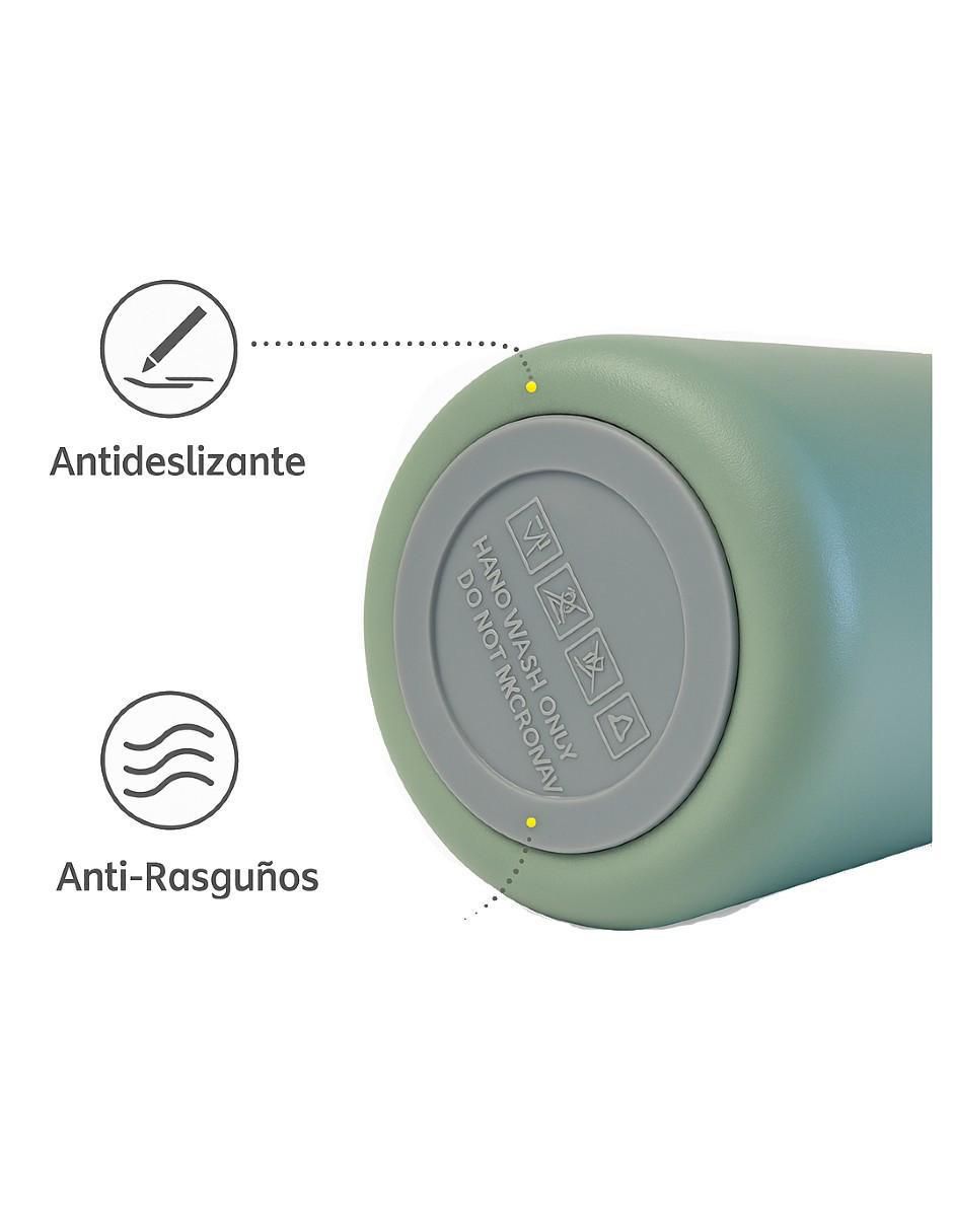 Termo de acero inoxidable con tapa a presión 3