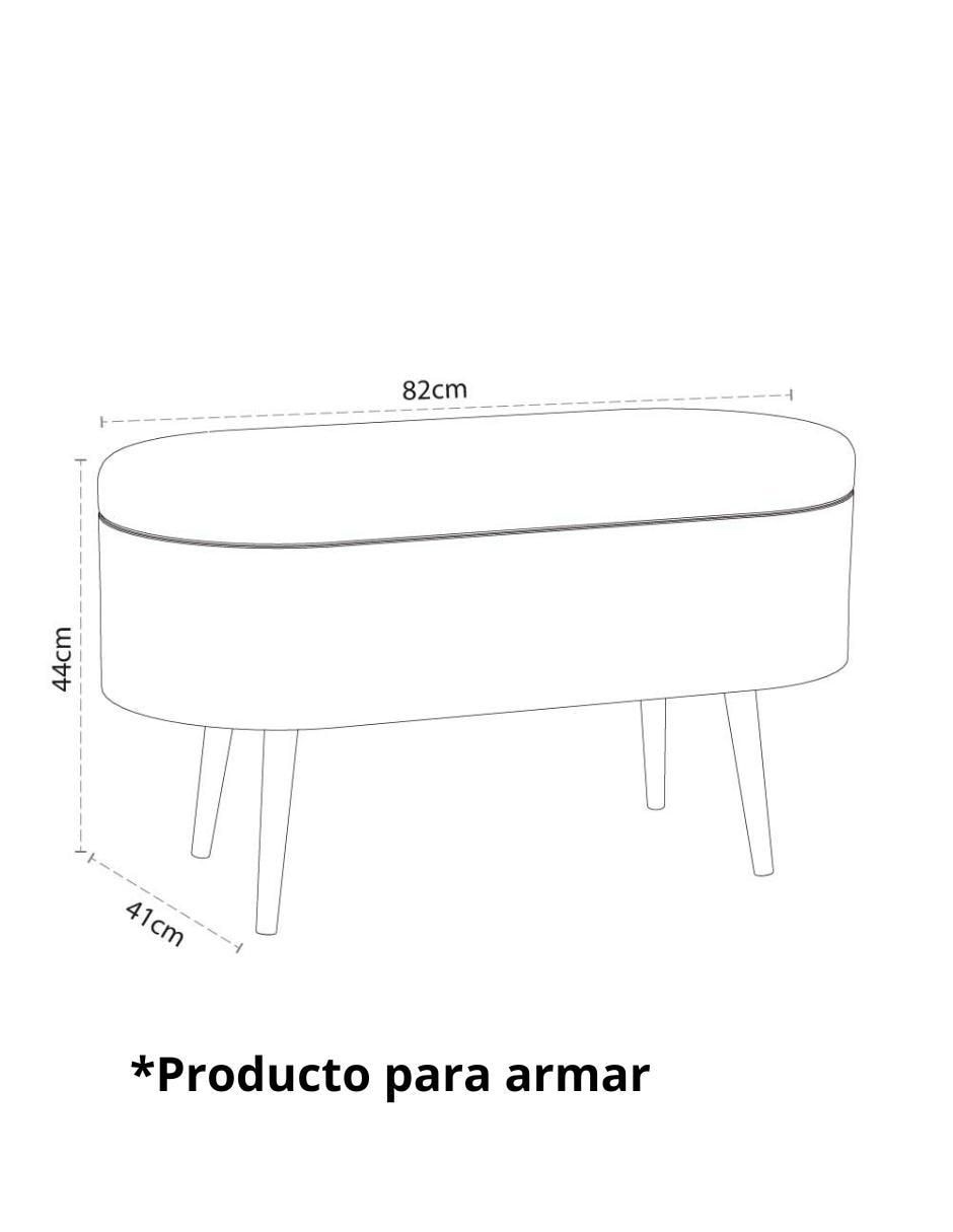 Pie de cama Cantia Lugano de madera