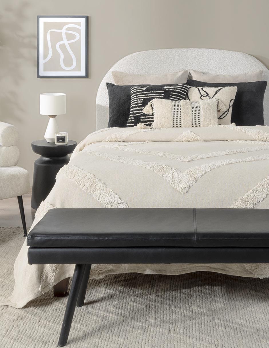 Pie de cama Tanger de madera