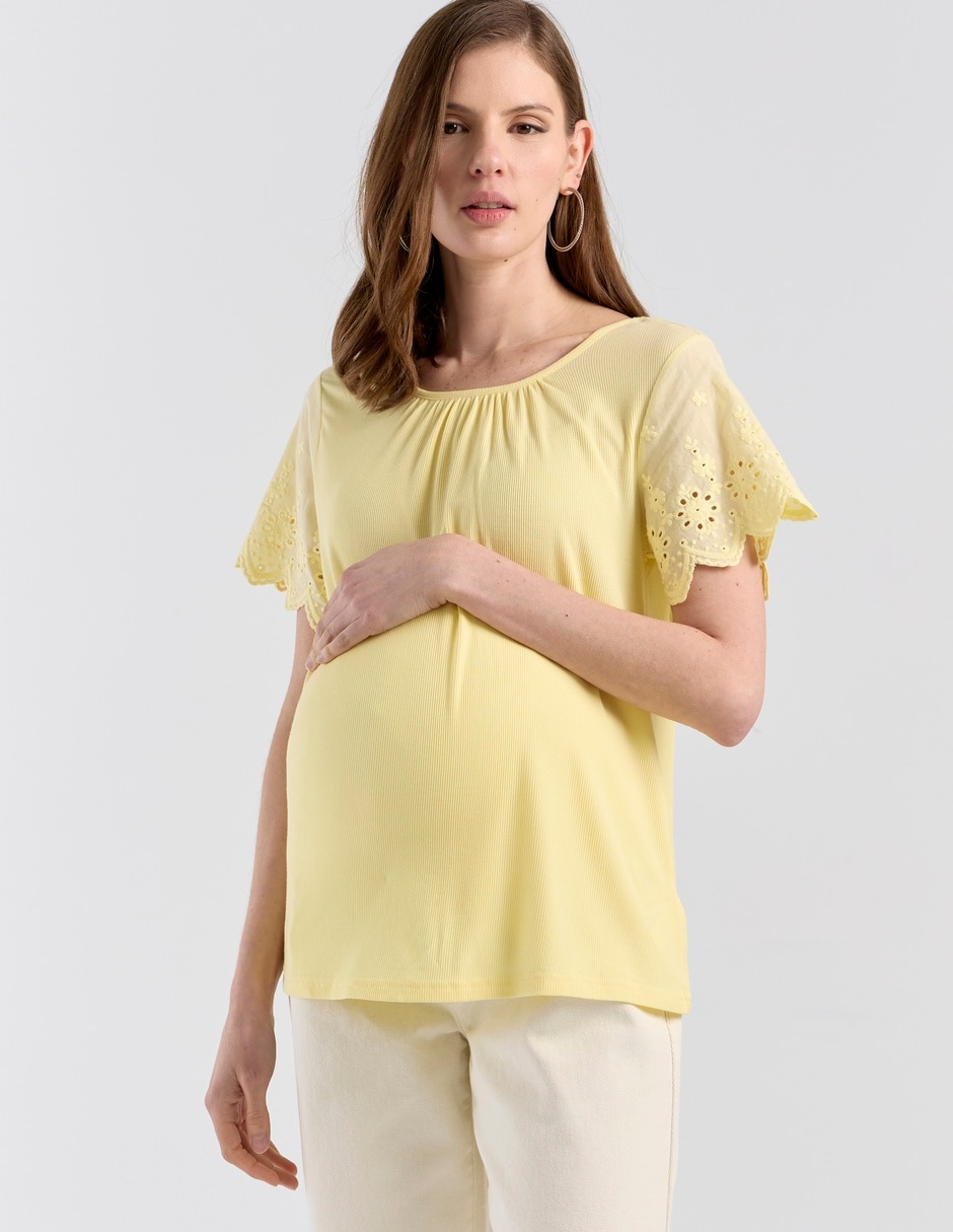 Blusa maternidad manga corta Blusa maternidad manga corta