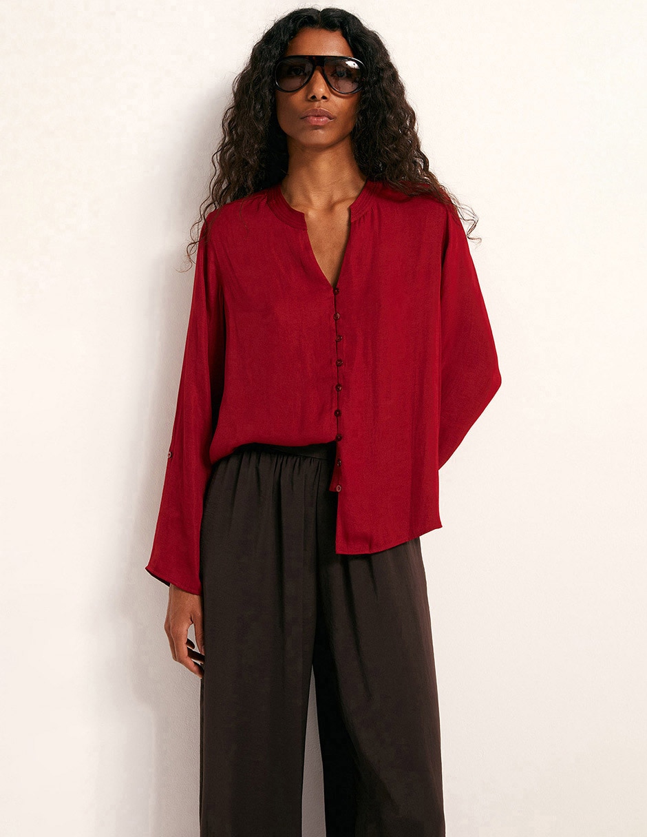 Blusa manga larga para mujer 1