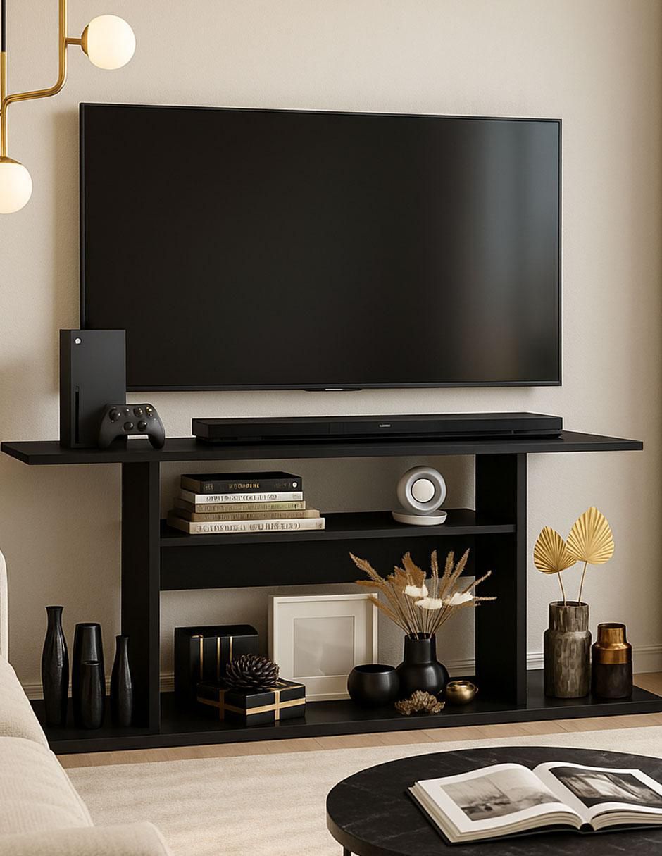 Mueble de TV armable de melamina 4