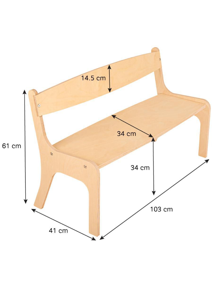 Silla Duduk Montessori en abedul