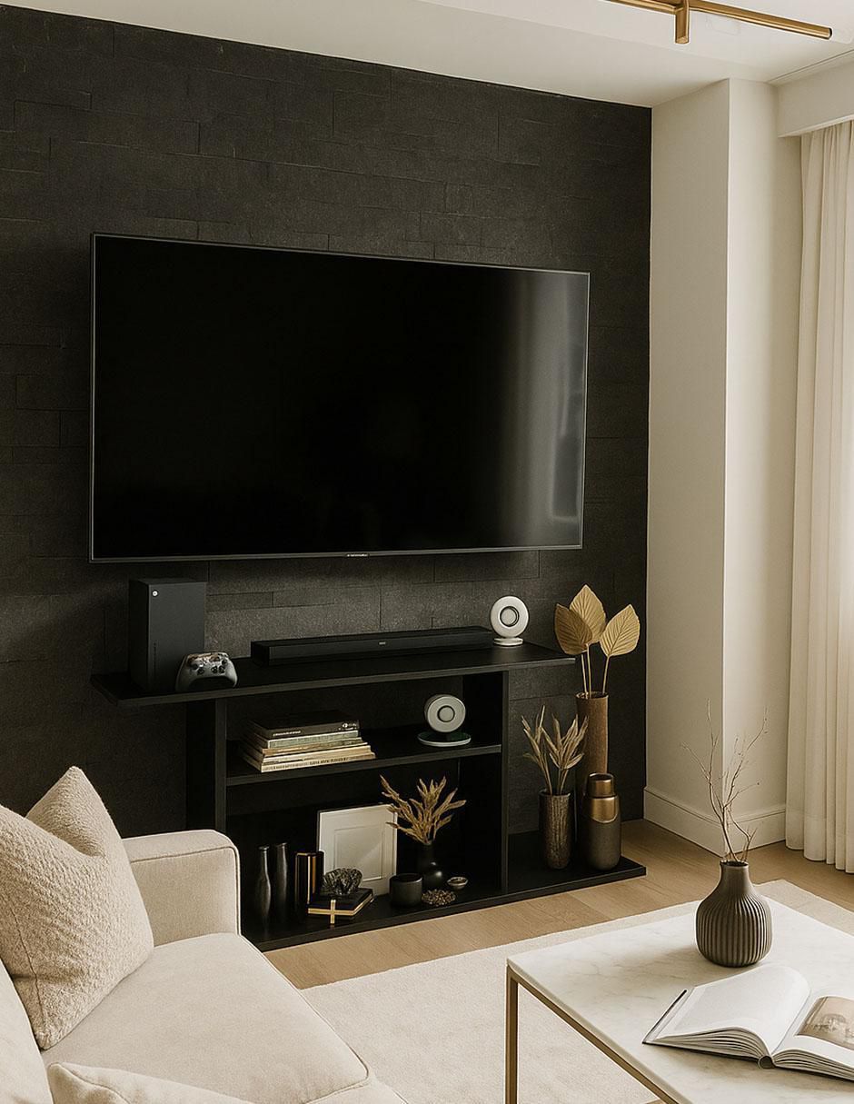 Mueble de TV armable de melamina 5