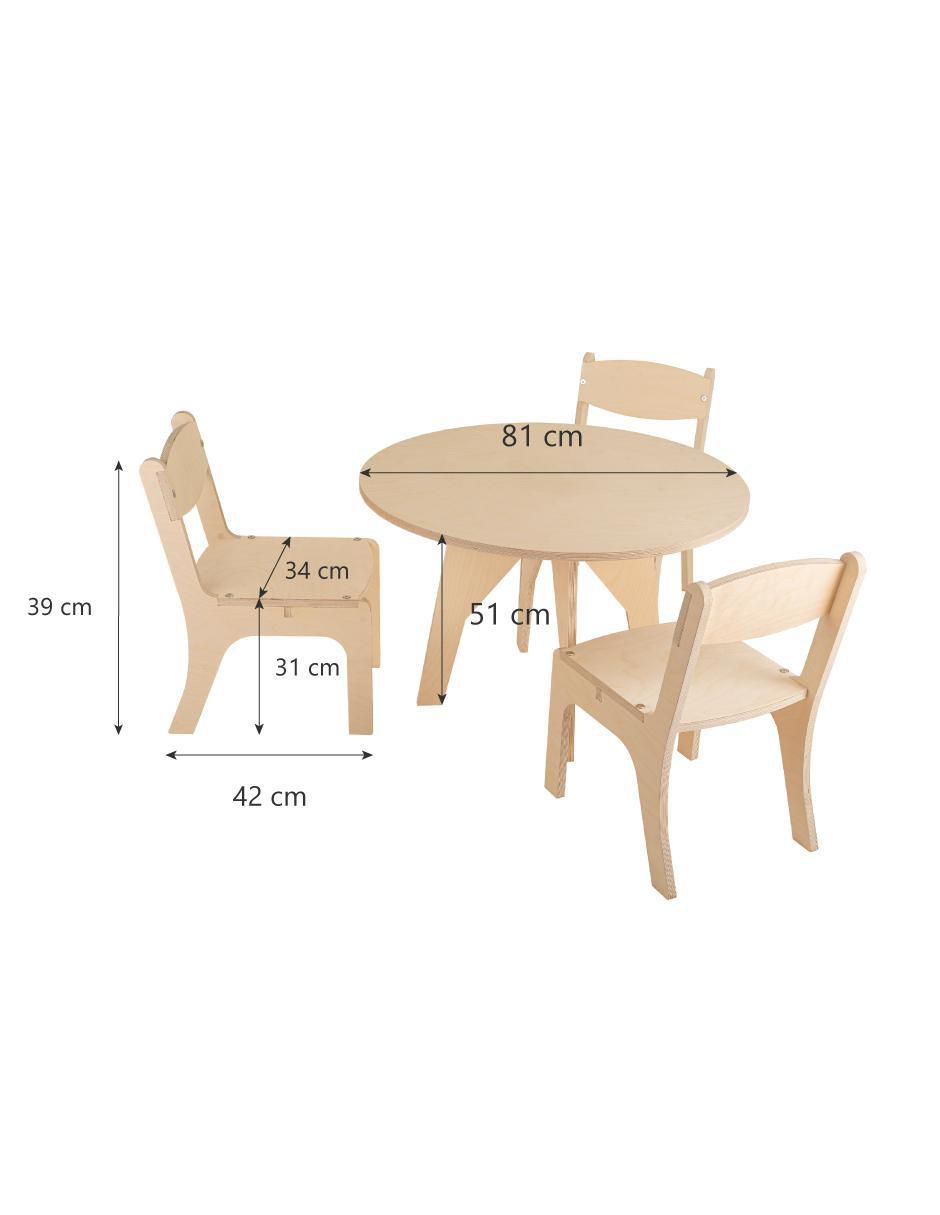 Set de mesa infantil armable 5