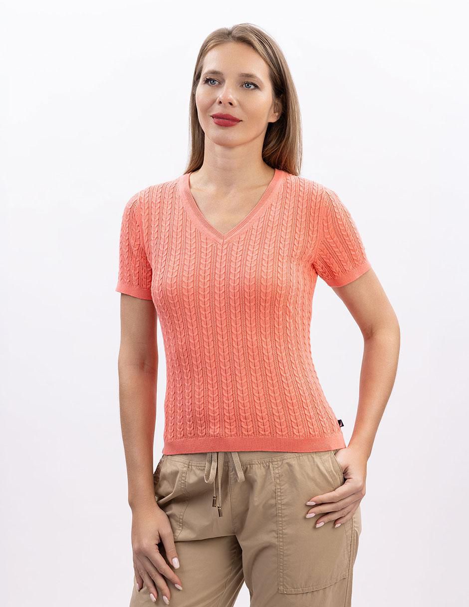 Blusa Nautica manga corta para mujer