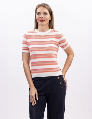 Blusa Nautica manga corta para mujer