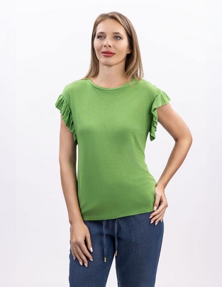 Blusa Nautica manga corta para mujer