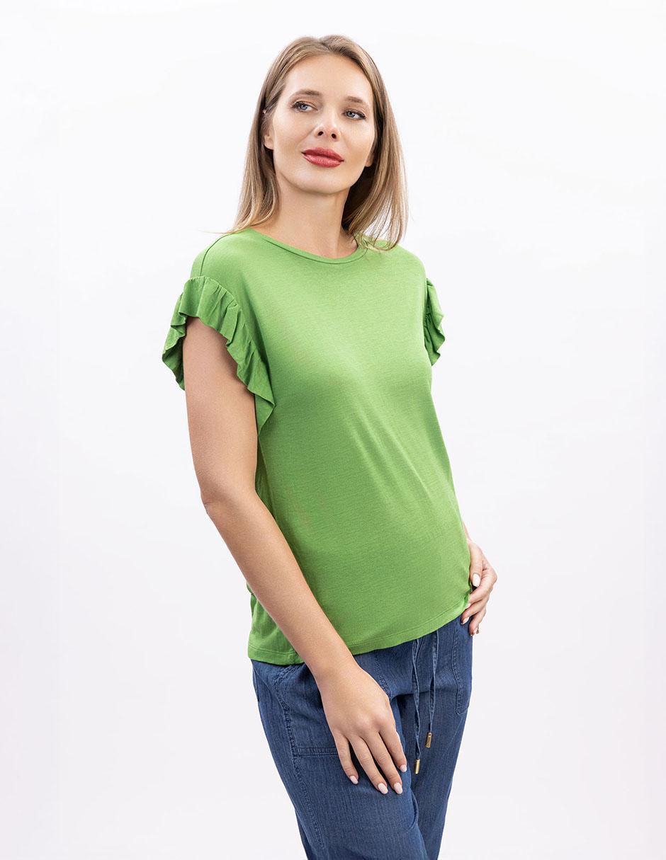 Blusa Nautica manga corta para mujer