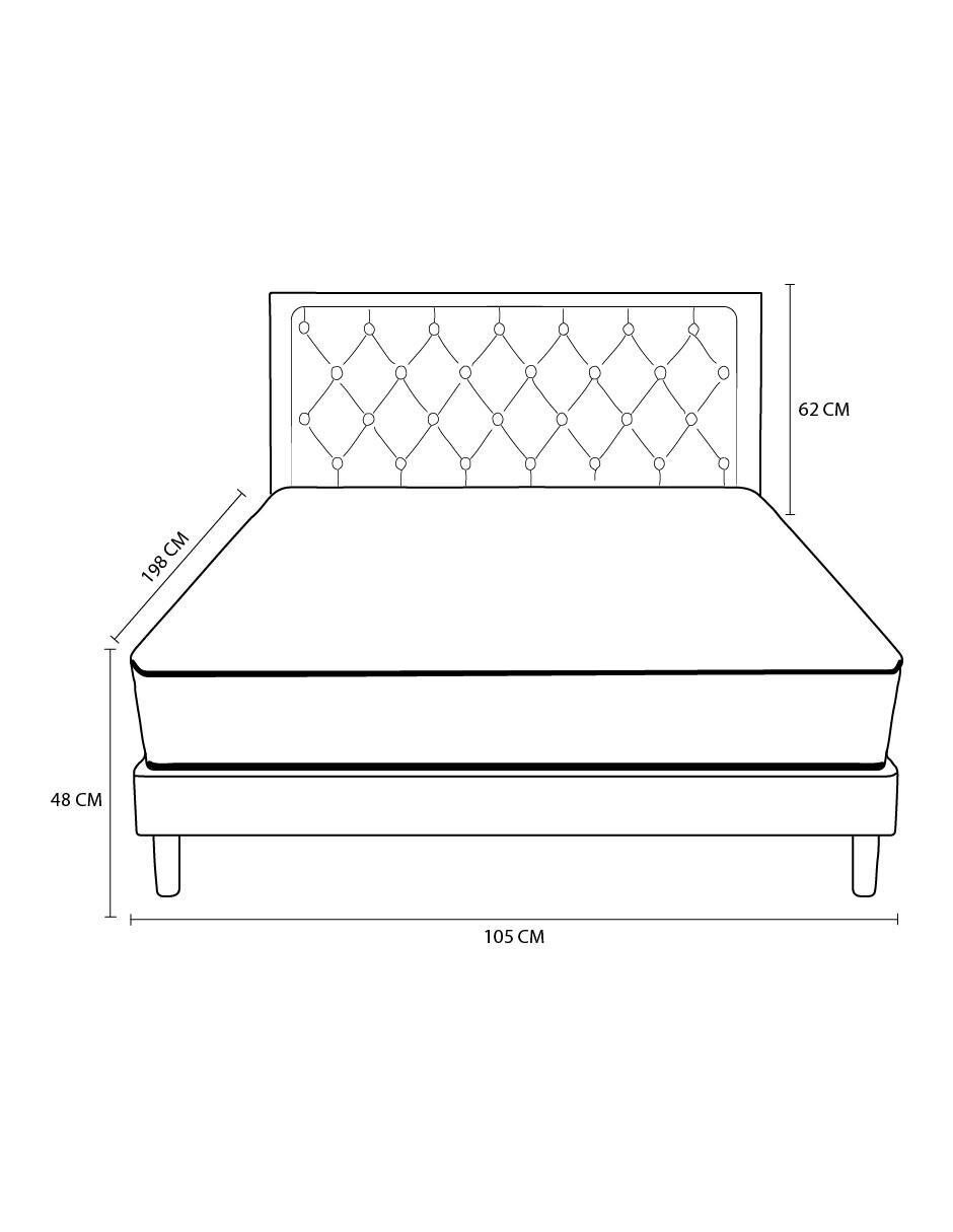 Cama colchón eco y cama linen de madera 11