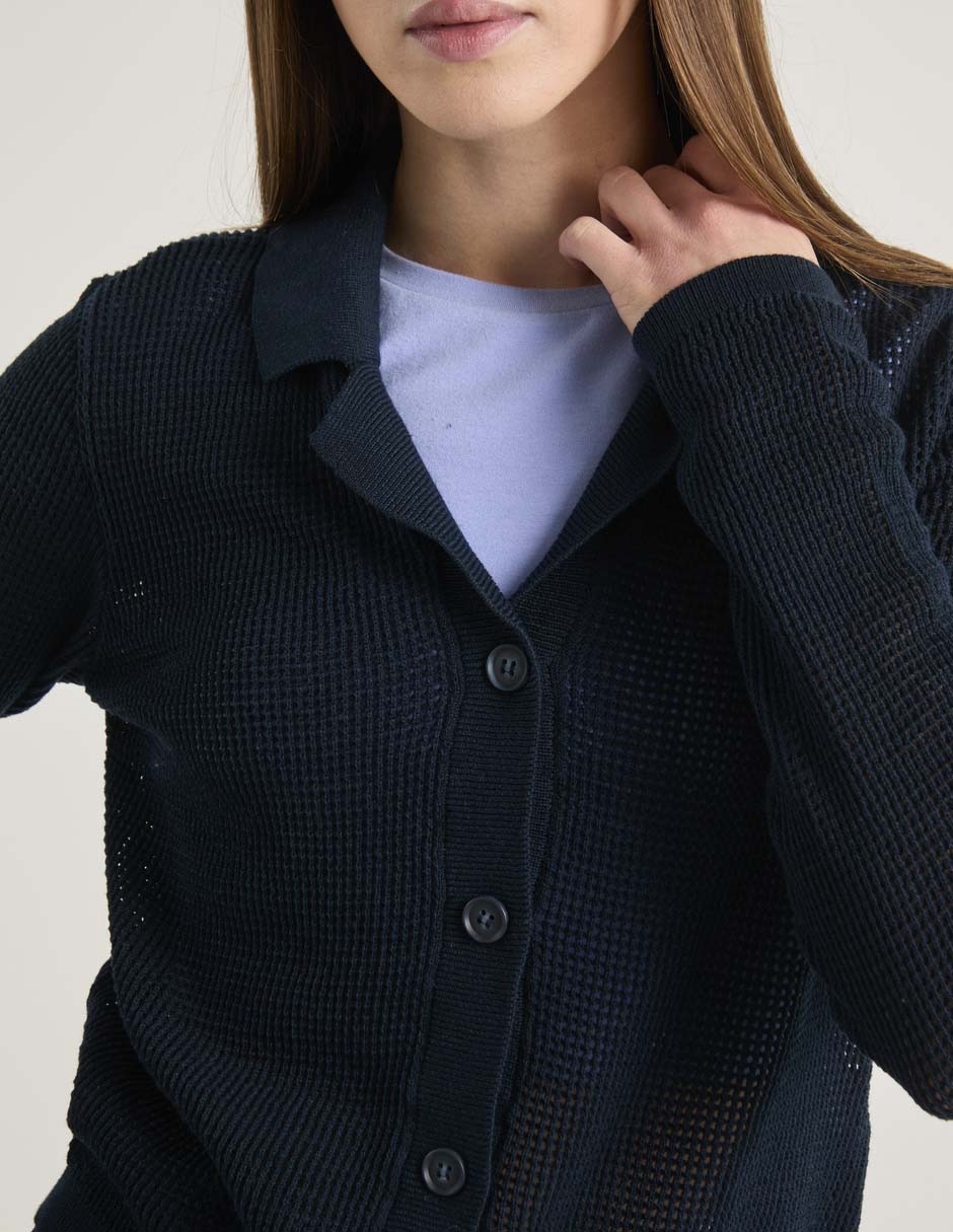 Suéter Vero Moda cuello camisero para mujer