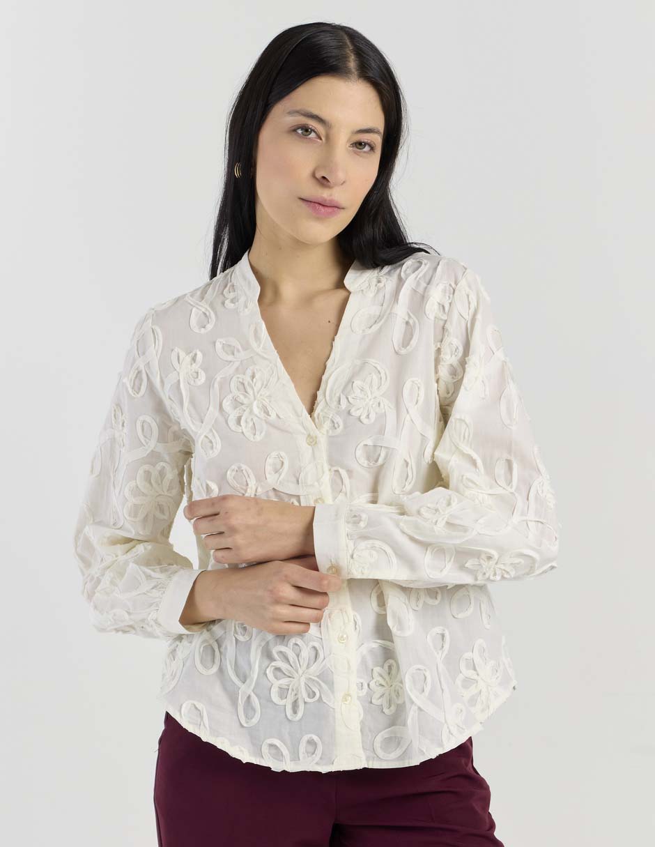 Blusa manga larga para mujer 1