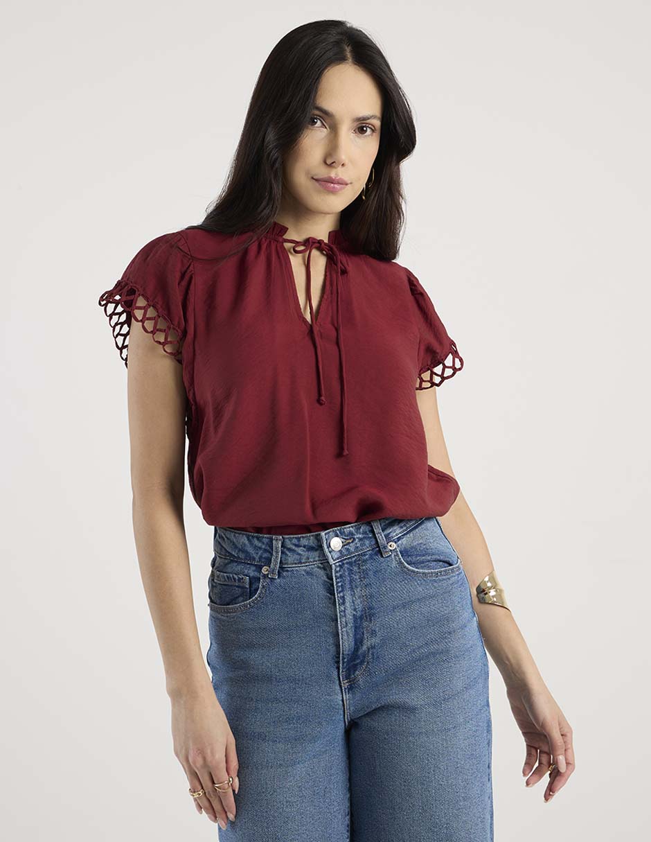 Blusa manga corta para mujer 1