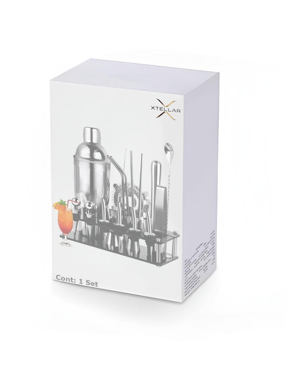 Set cocteles Xtllar de acero inoxidable