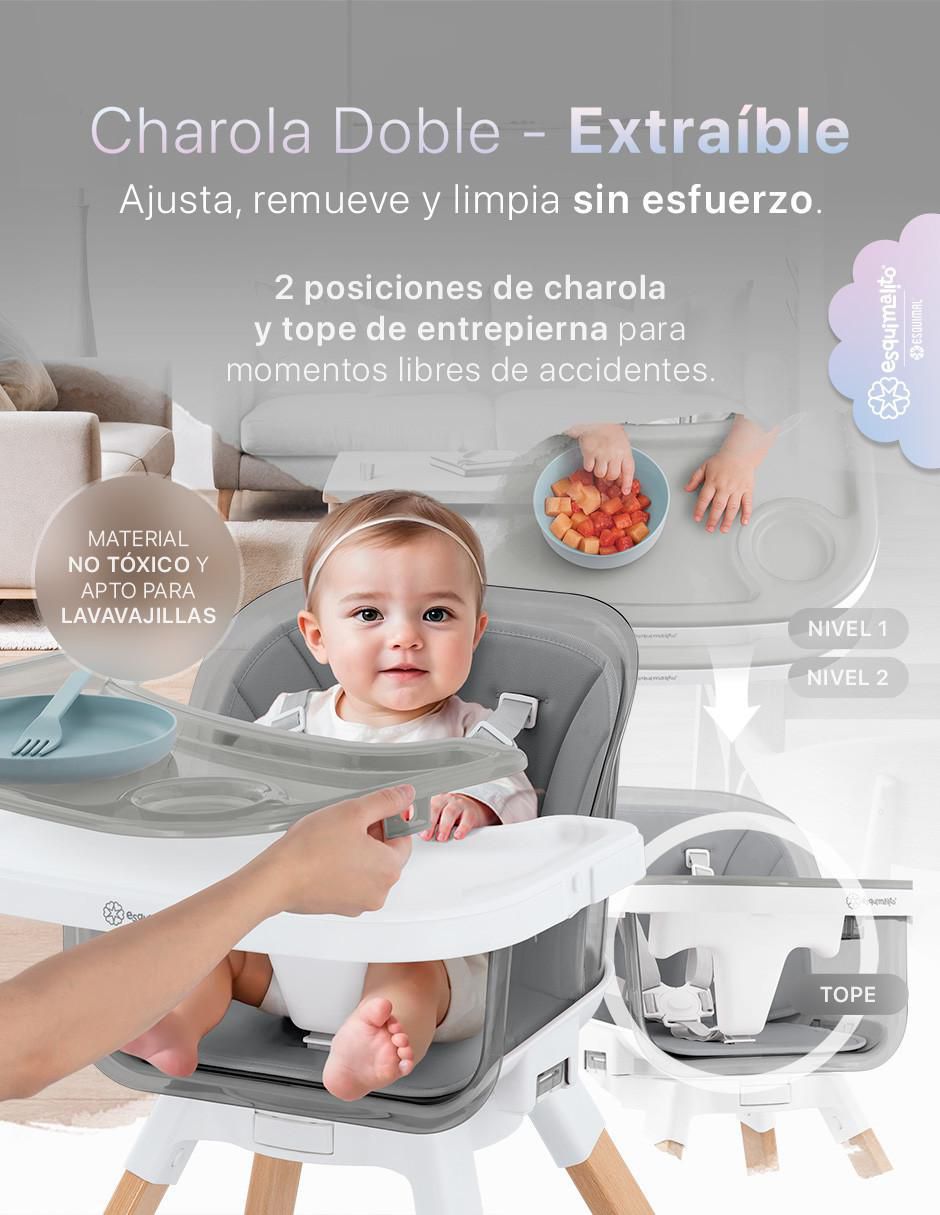 Silla alta Esquimal 3 en 1 giratoria