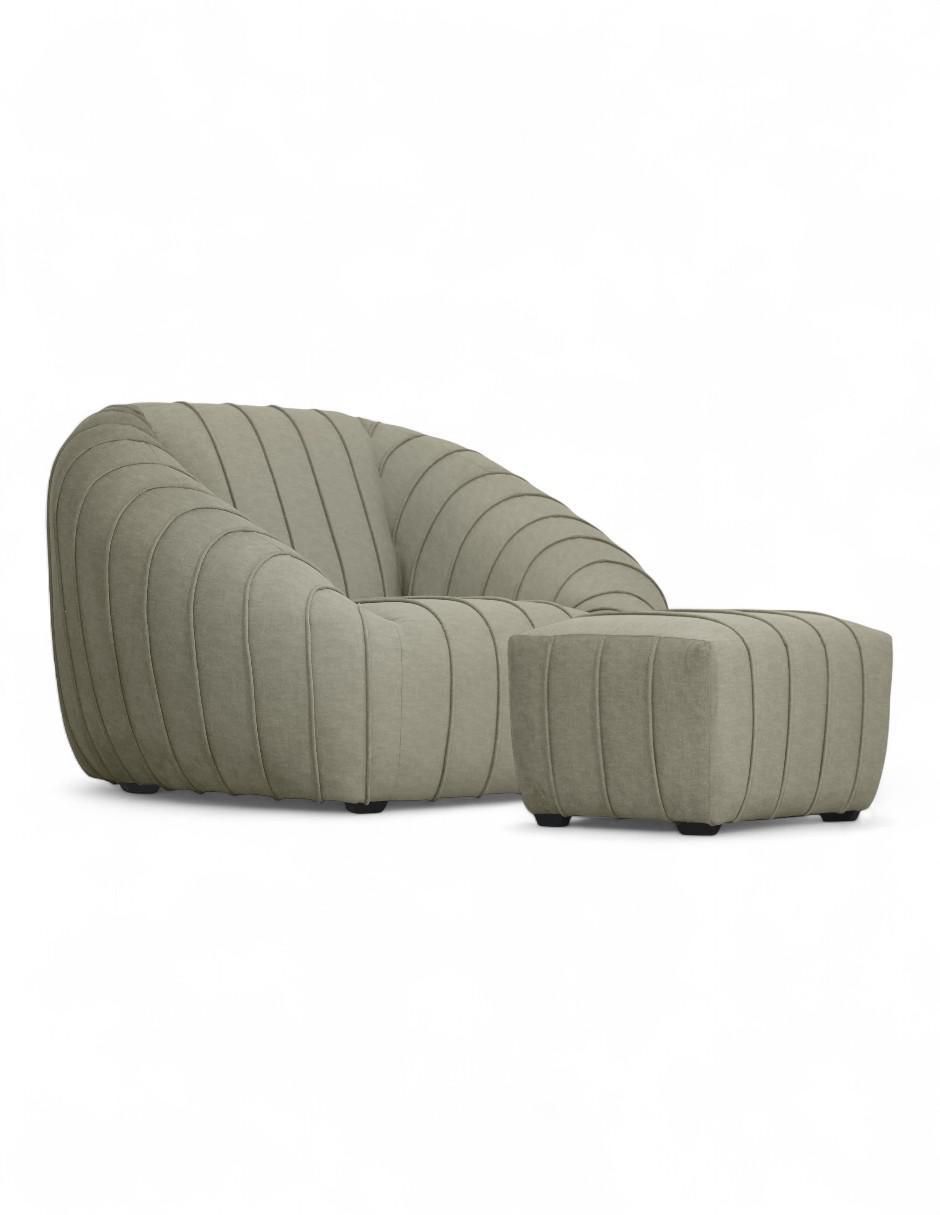 Juego de asiento con taburete Mika