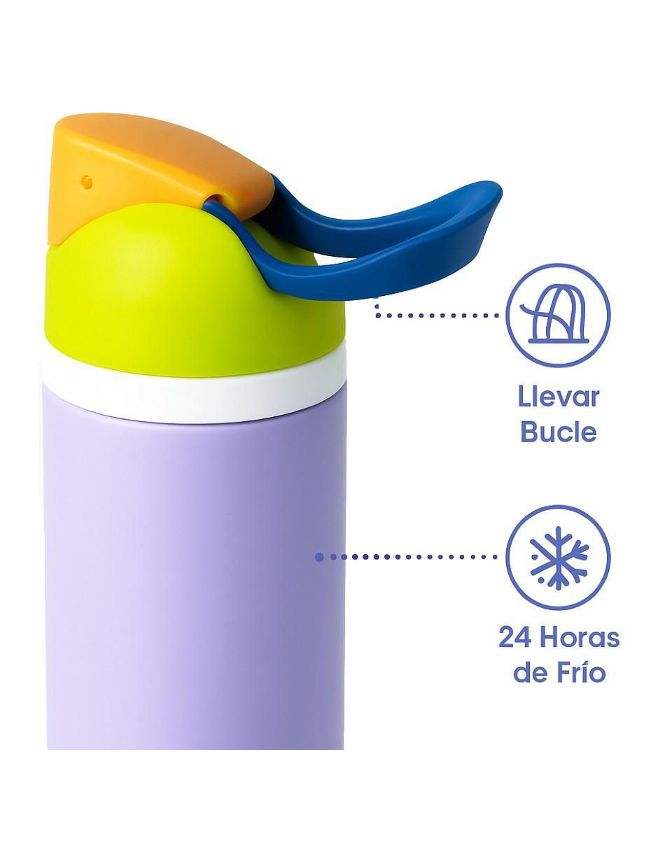 Termo de acero inoxidable con tapa a presión 2