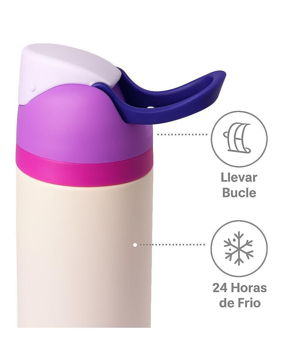 Termo de acero inoxidable con tapa a presión 2