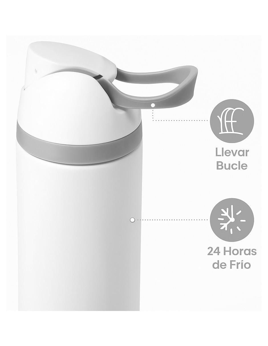 Set termo de acero inoxidable con tapa a presión 2