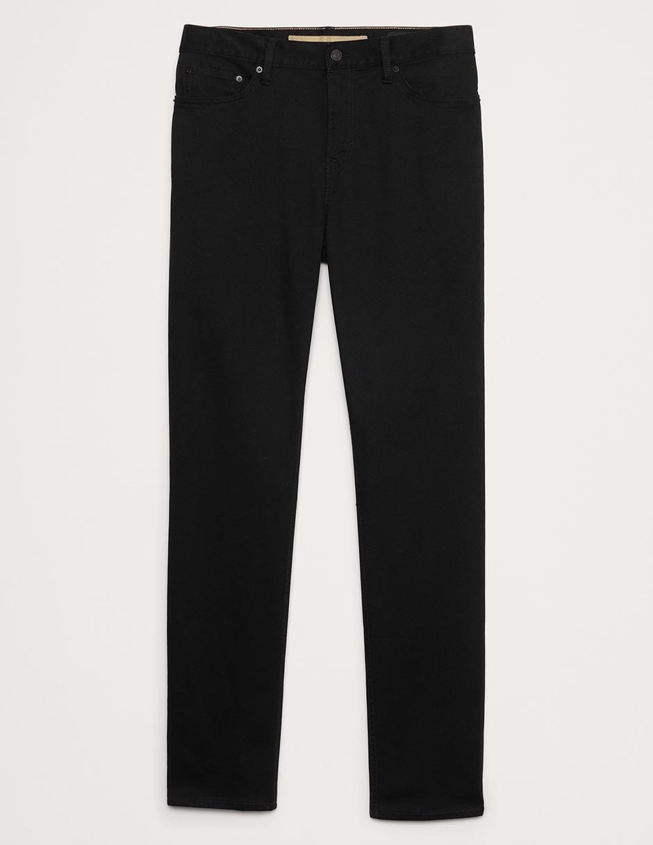 Pantalón casual regular recto de algodón para hombre 4