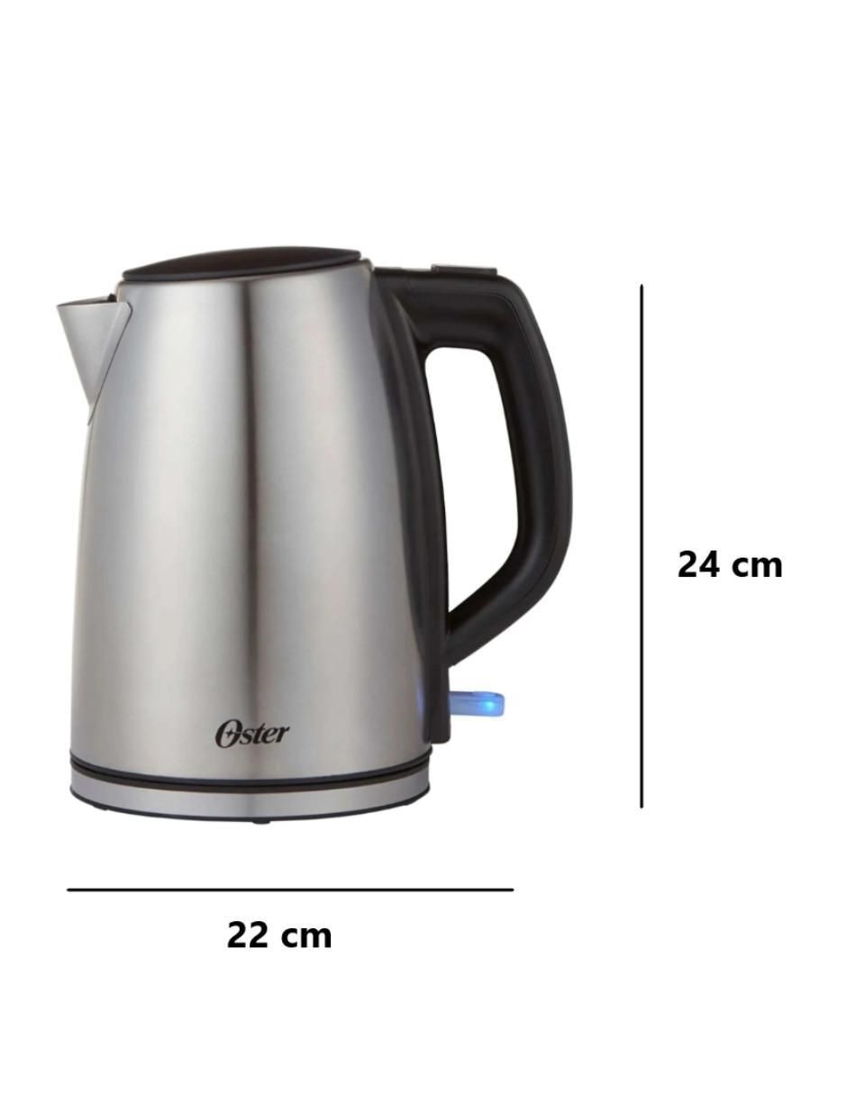 HERVIDOR BVSTKT673SS OSTE, 1.7 L, GRIS