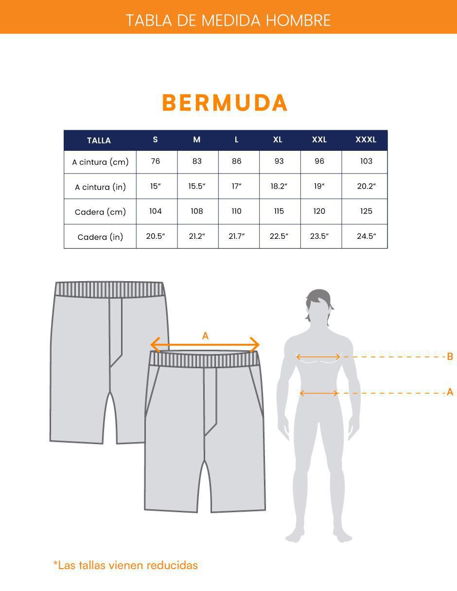 Bermuda de algodón para hombre 2