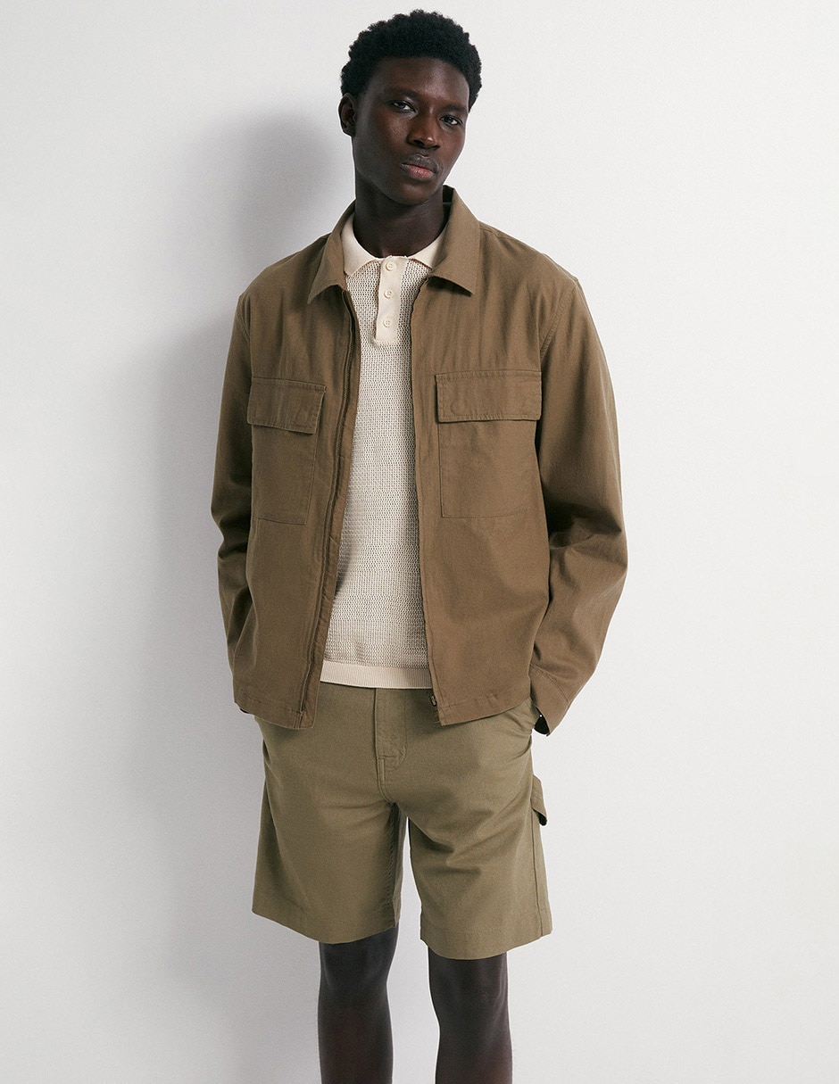 Chamarra casual Sfera con bolsillos para hombre