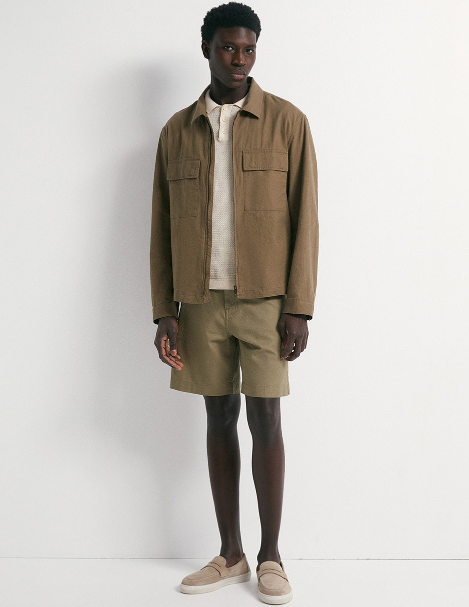 Chamarra casual Sfera con bolsillos para hombre