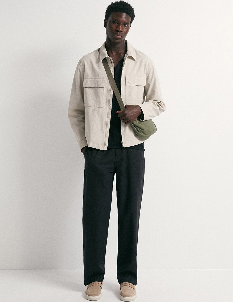 Chamarra casual Sfera con bolsillos para hombre
