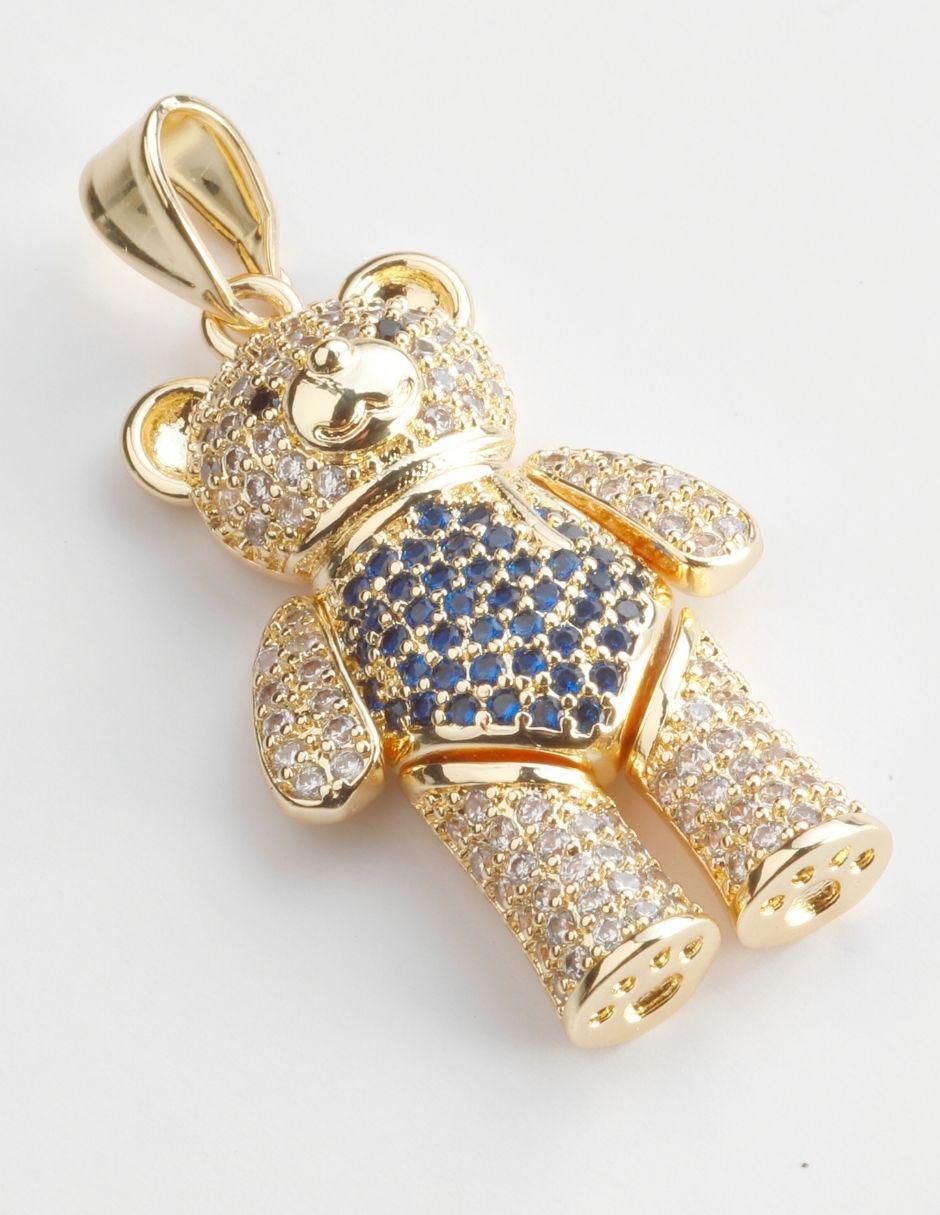Dije de oso Yoiko nuubiloso 18 K zirconia