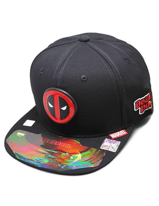 Gorra visera curva snapback casual Marvel Deadpool para hombre