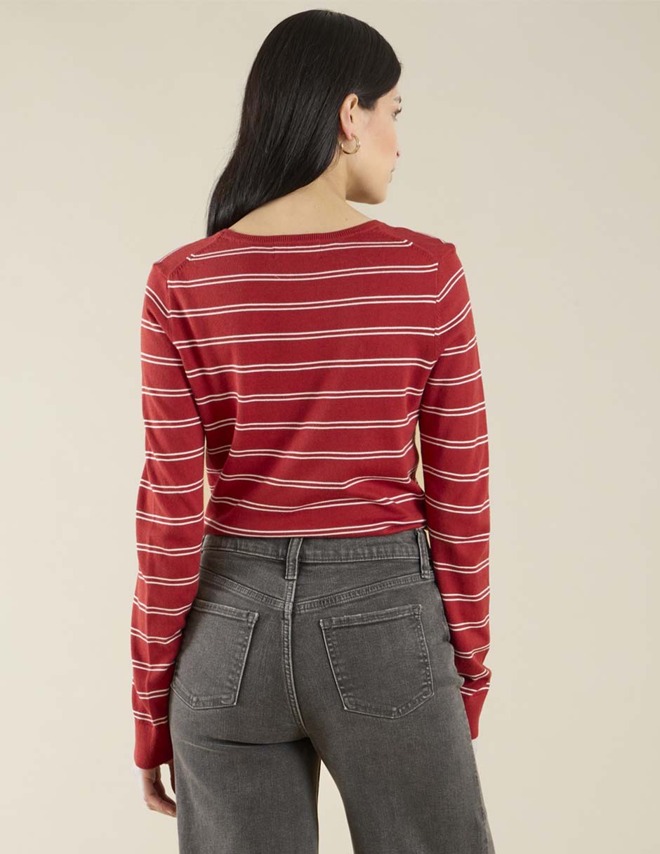 Suéter cuello redondo para mujer 2