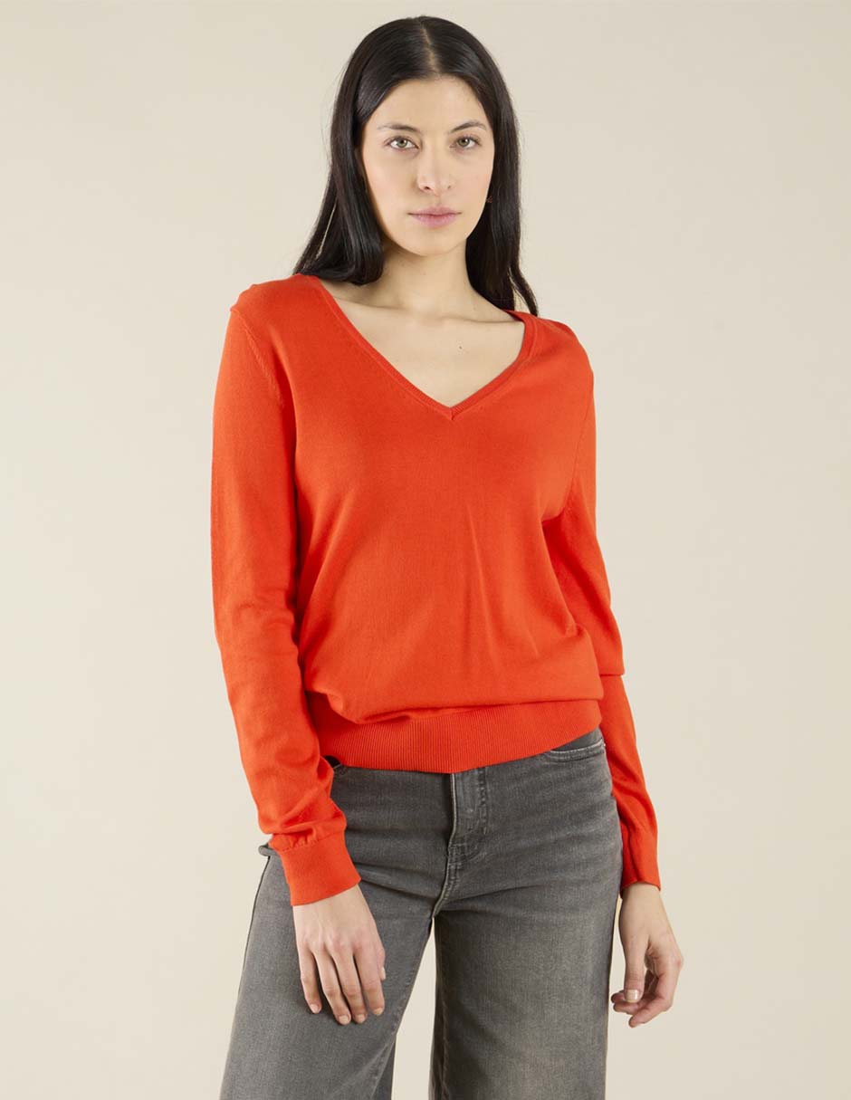 Suéter cuello v para mujer Suéter cuello v para mujer