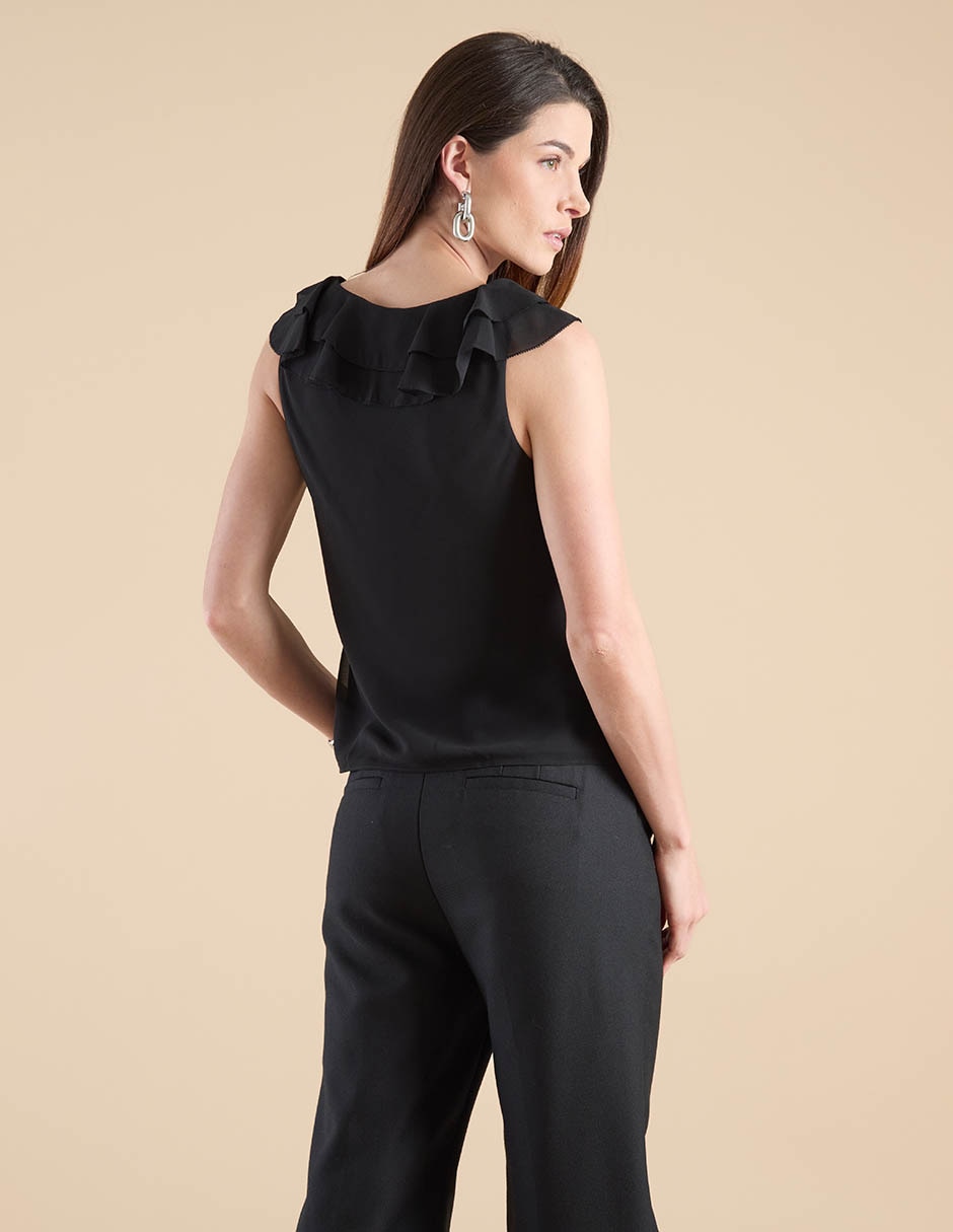 Blusa manga corta para mujer