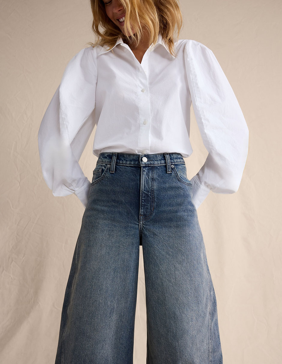 Jeans barrel para mujer