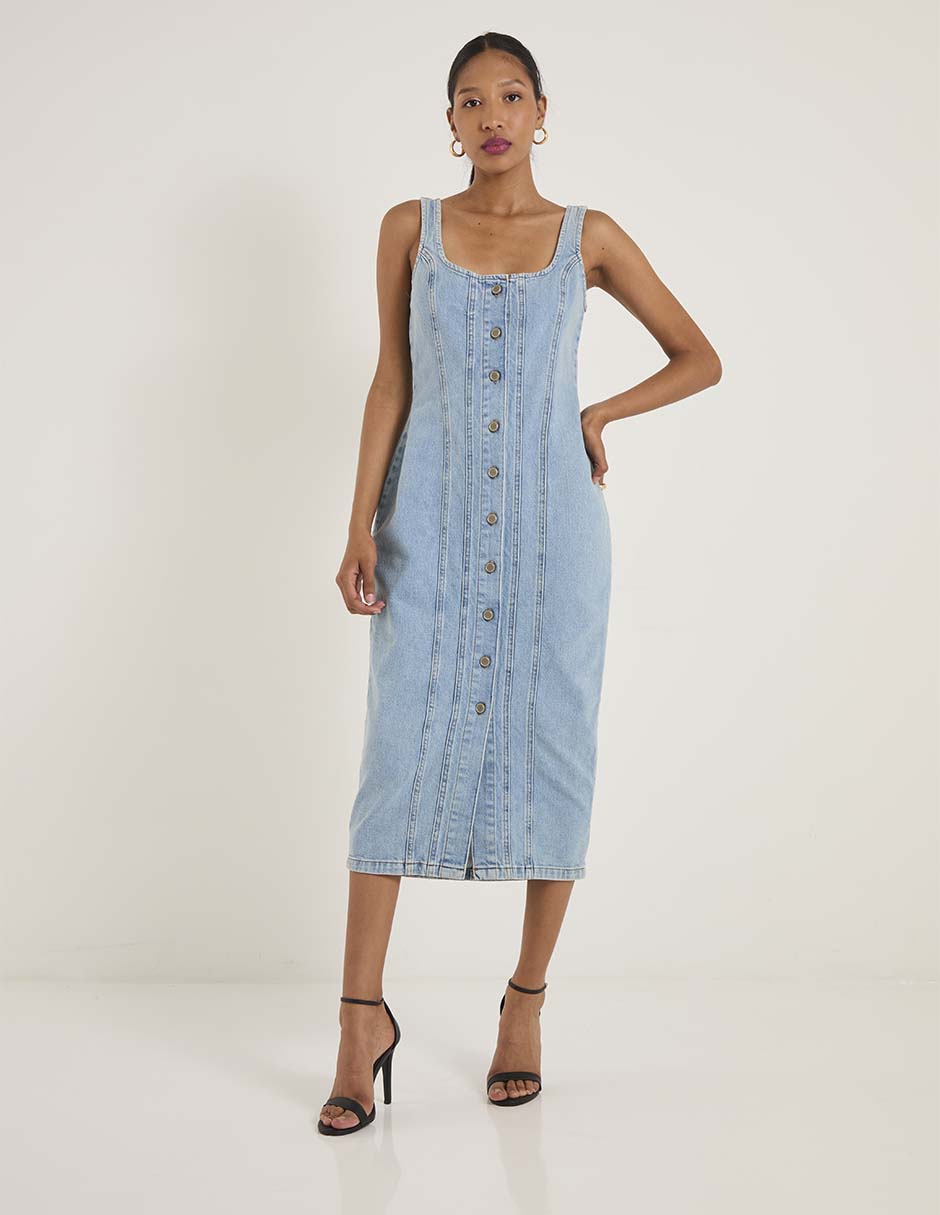 Vestido midi casual para mujer Vestido midi casual para mujer