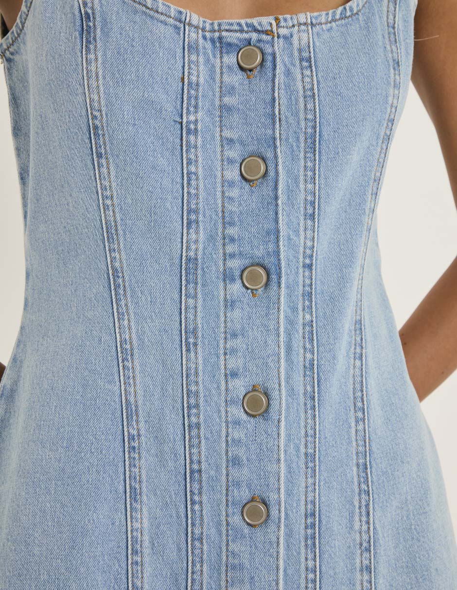 Vestido midi casual para mujer