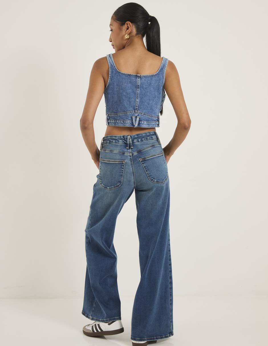 Jeans amplio Good American para mujer