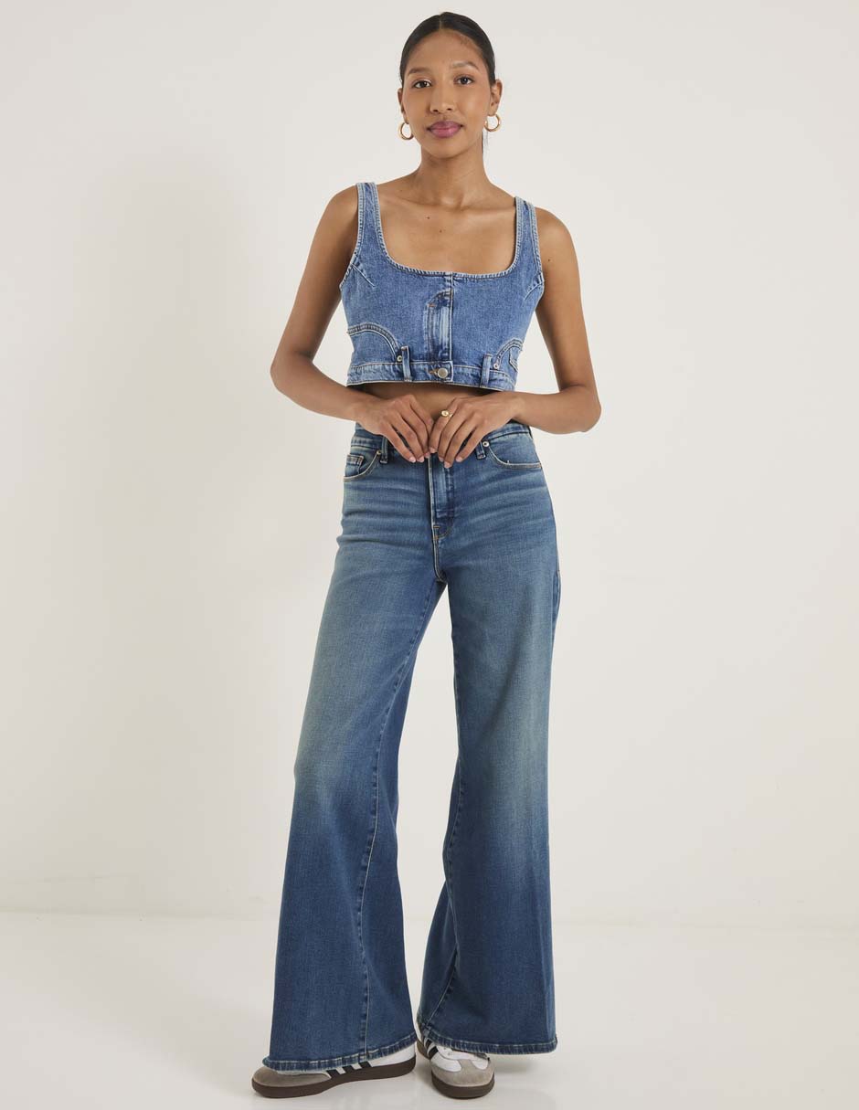 Jeans amplio Good American para mujer