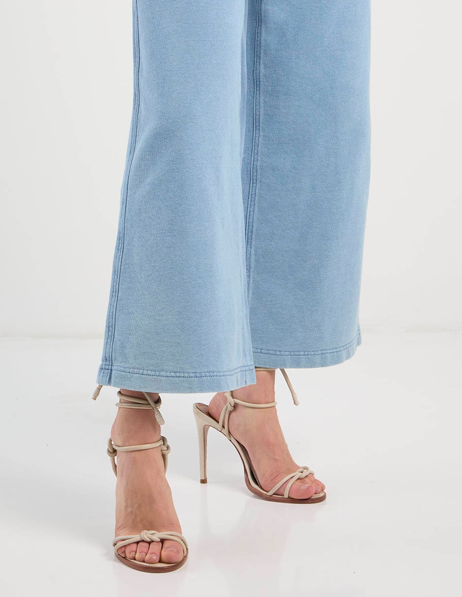 Jeans coulotte wide leg para mujer 5