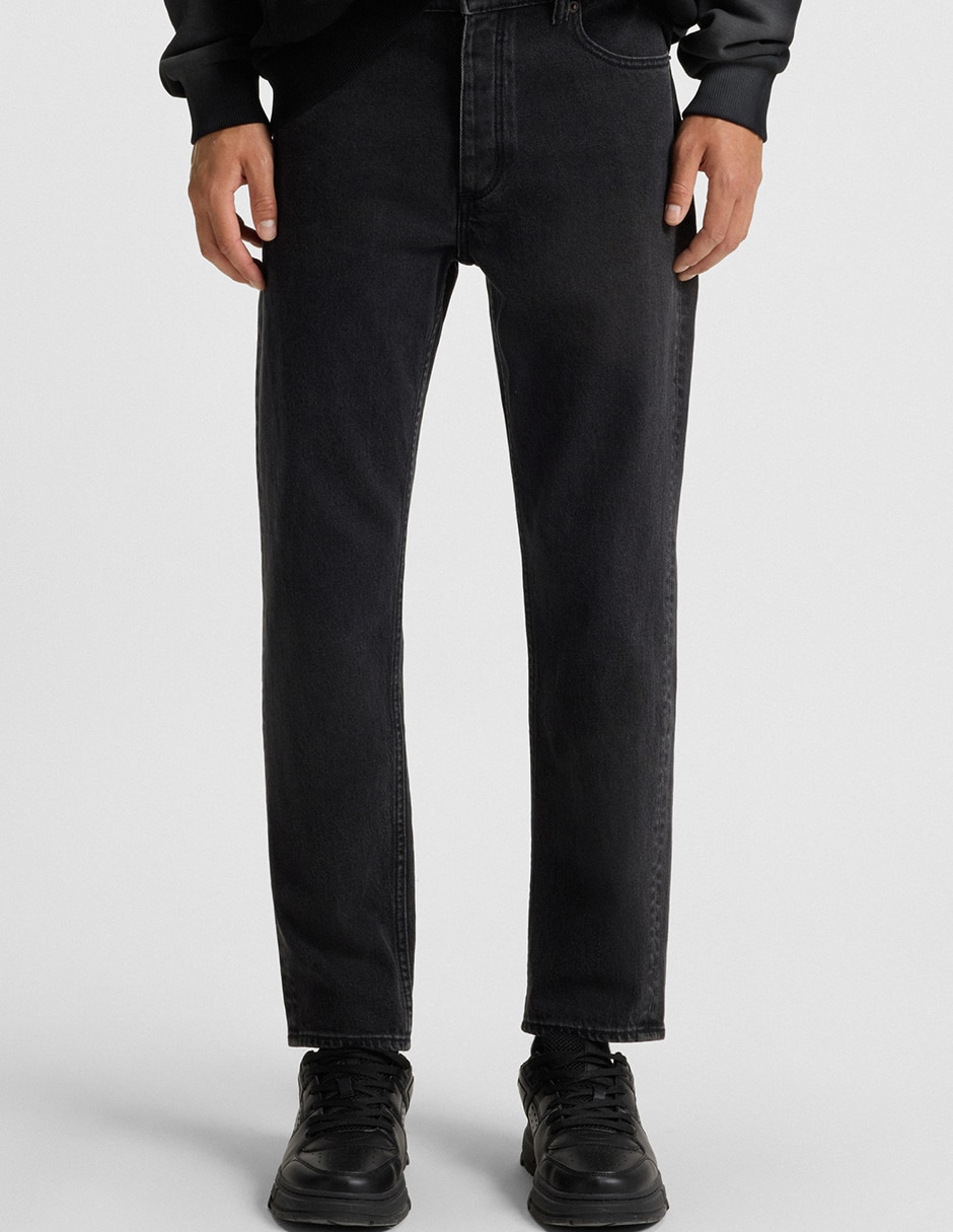 Jeans straight lavado medio para hombre Jeans straight lavado medio para hombre