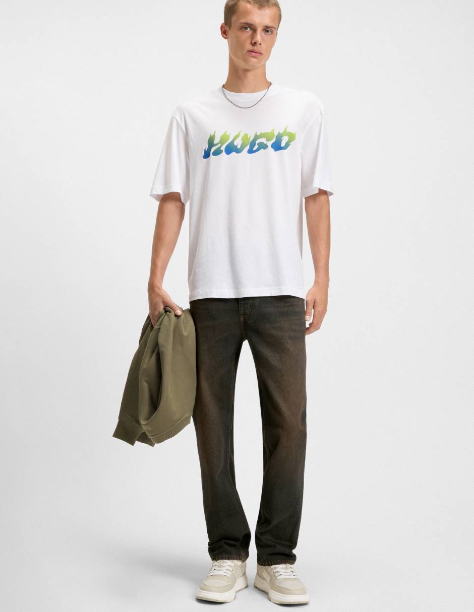 Jeans straight Jonah 10 lavado medio para hombre 4