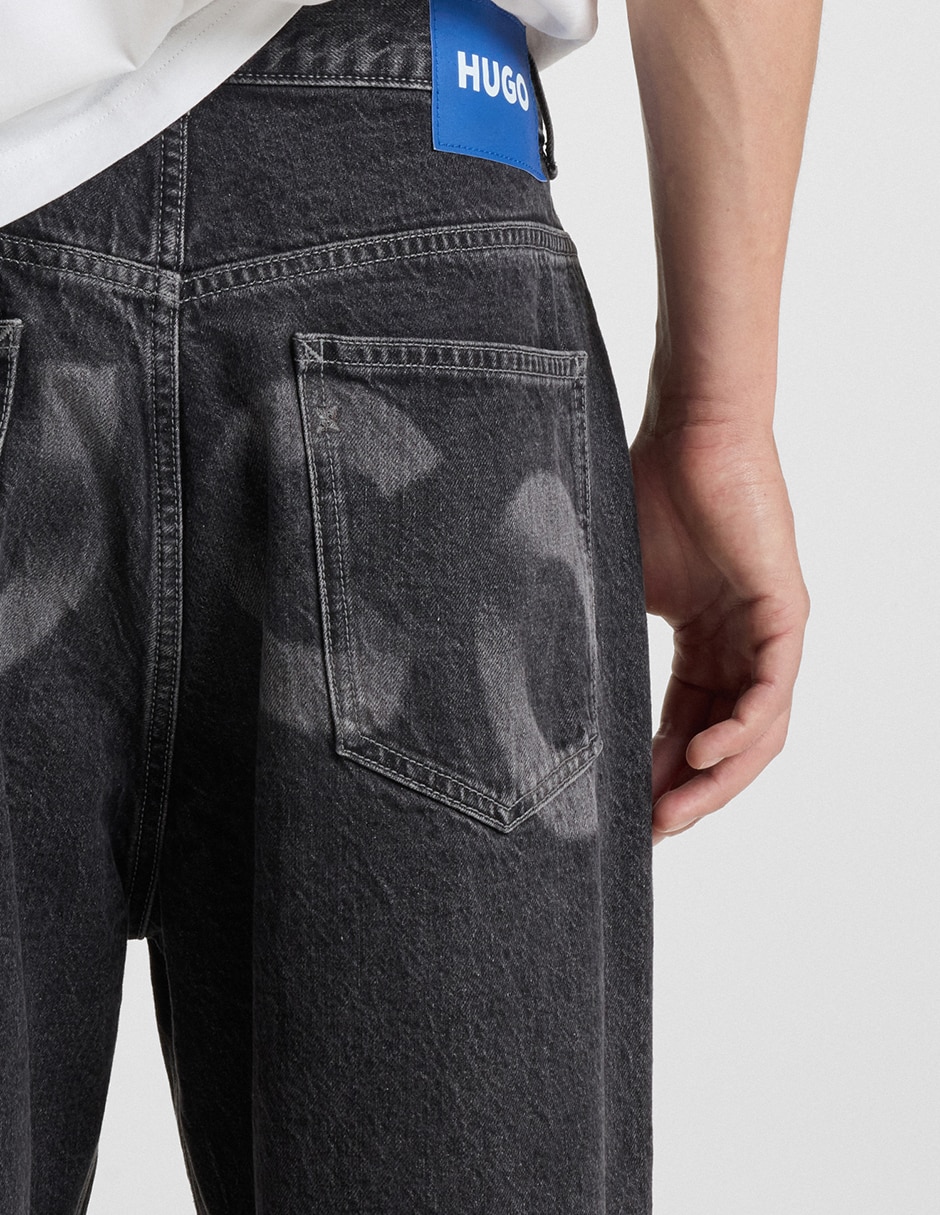 Jeans straight lavado medio para hombre 2