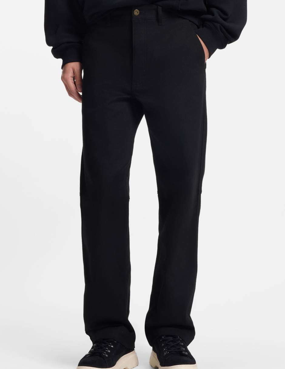 Pantalón regular de algodón para hombre