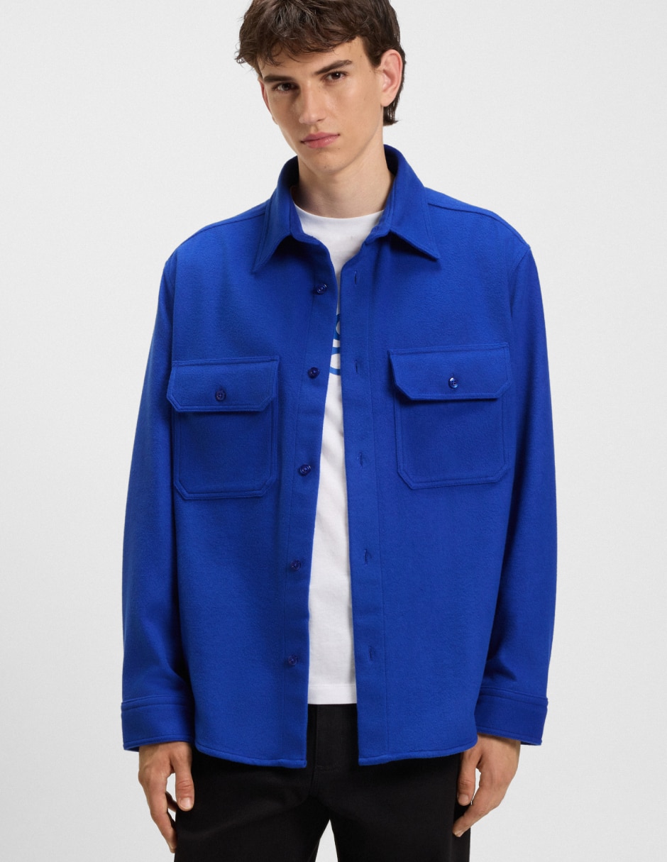 Camisa casual de algodón manga corta para hombre