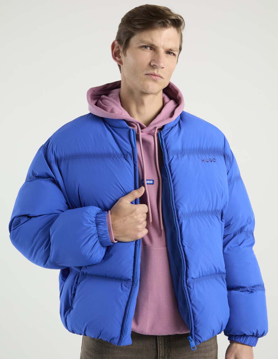 Chamarra acolchada con bolsillos para hombre Chamarra acolchada con bolsillos para hombre