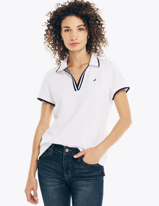 Playera tipo polo Nautica para mujer