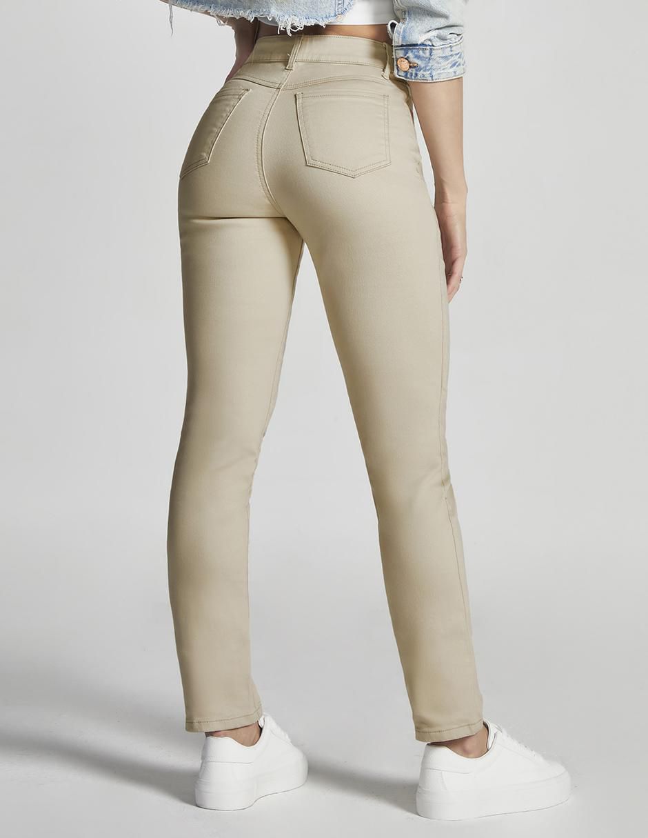 Jeans skinny 7032kaki para mujer 5