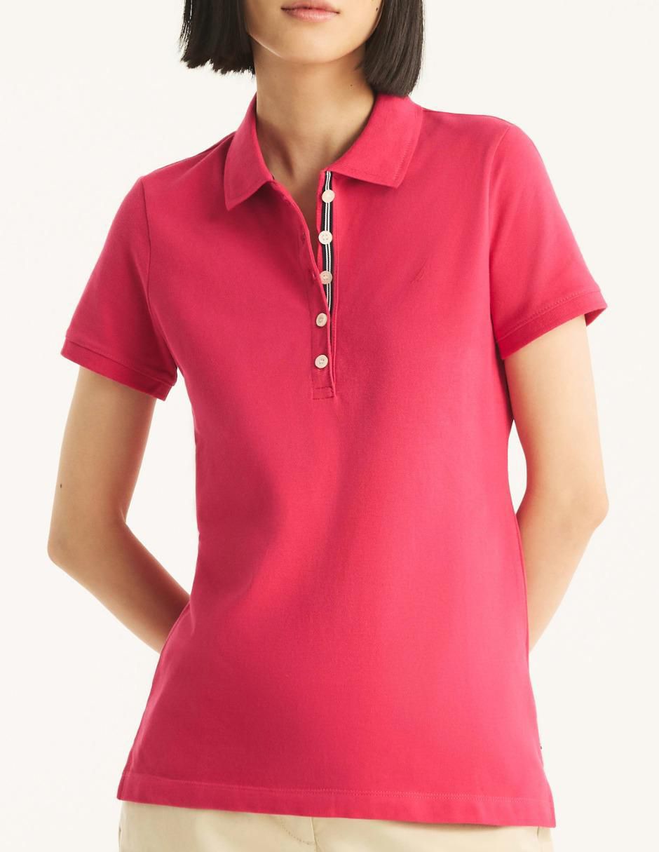 Playera tipo polo para mujer